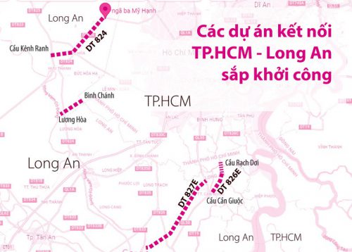 Các dự án kết nối Long An - TP.HCM sắp khởi công.