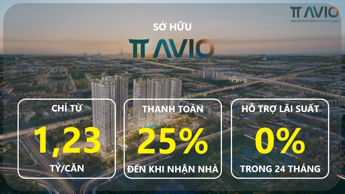 Chính sách thanh toán căn hộ TT Avio 3