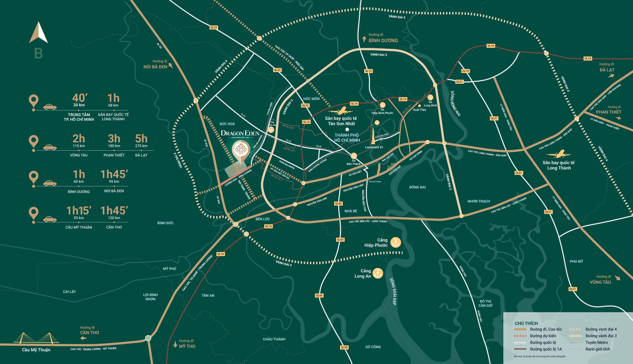 DRAGON EDEN - SƠ ĐỒ LIÊN KẾT VÙNG