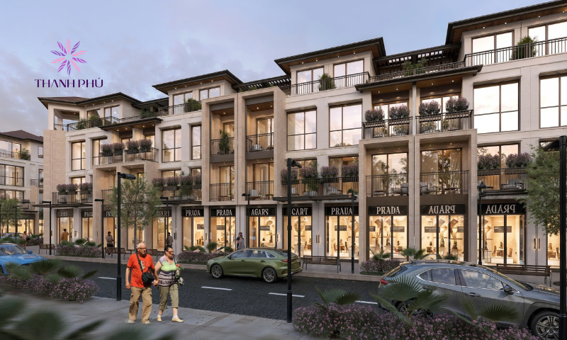 Dãy shophouse hiện đại tại Thanh Phú Centre Point Bến Lức