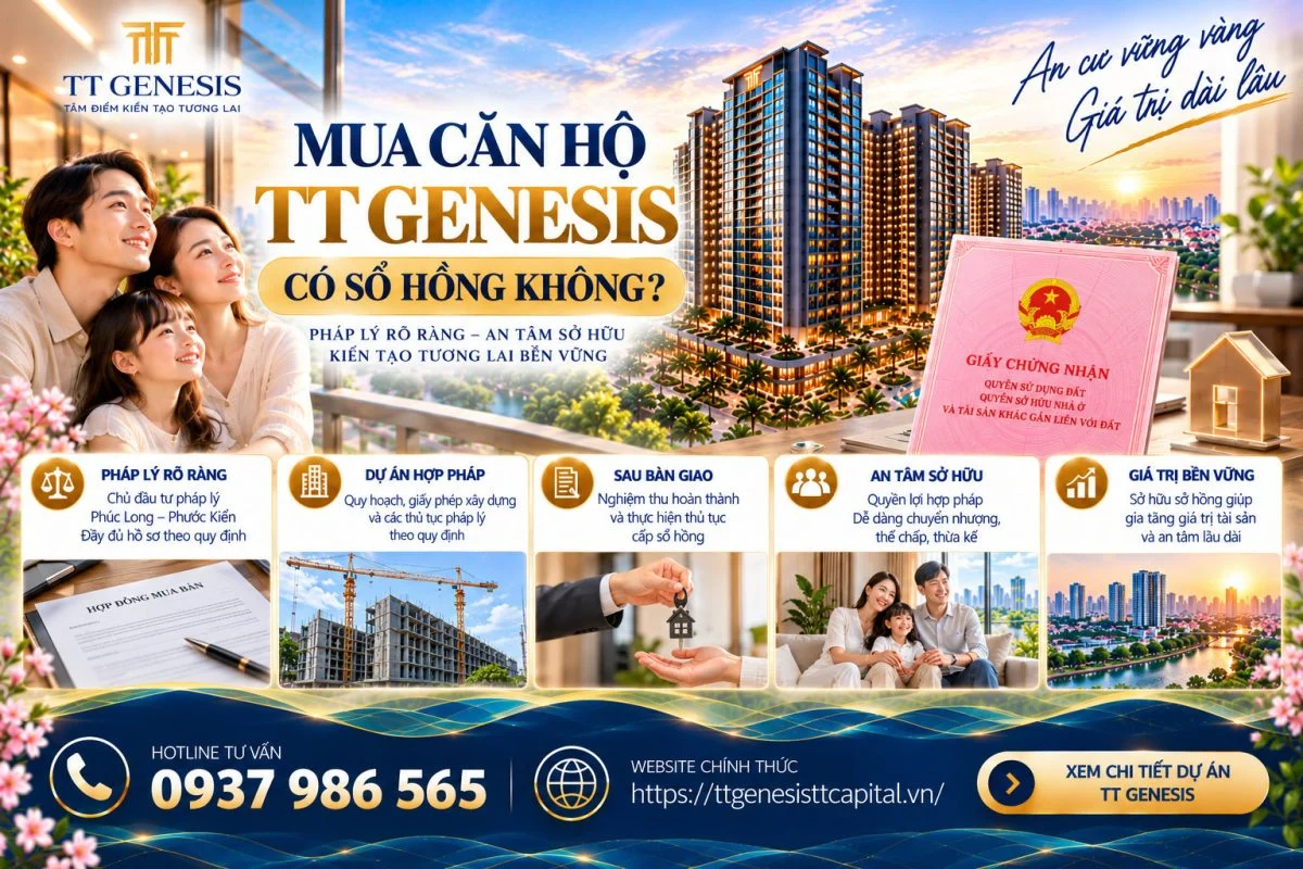 Mua Căn Hộ TT Genesis Có Sổ Hồng Không?